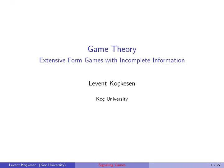 game theory