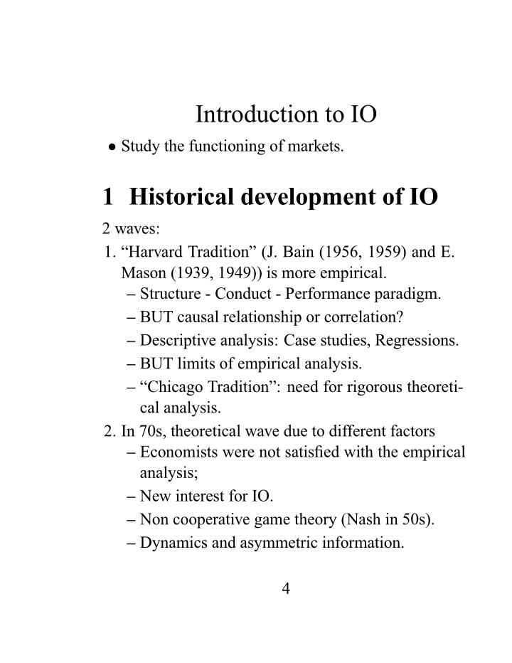 introduction to io