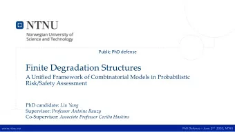 Finite Degradation Structures  A Unified Framework of Combinatorial Models in Probabilistic