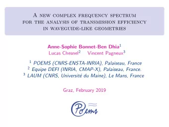 A new complex frequency spectrum  for the analysis of transmission efficiency  in waveguide-like