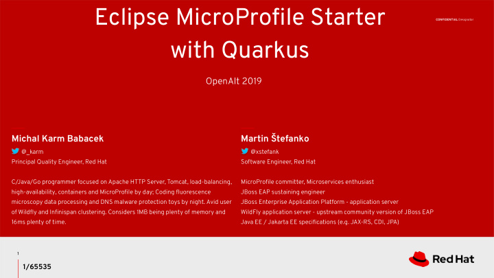 eclipse microprofile starter