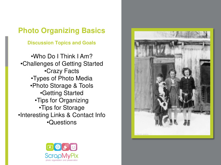 photo organizing basics