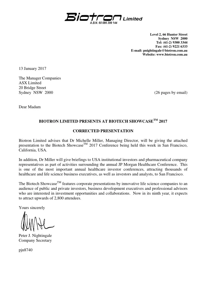 13 january 2017 the manager companies asx limited 20