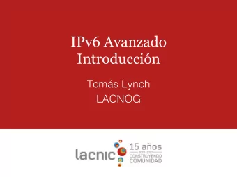IPv6 Avanzado  Introduccin Toms Lynch  LACNOG   WHERE ARE WE?  IPv4  Yes, the IPv4 pool