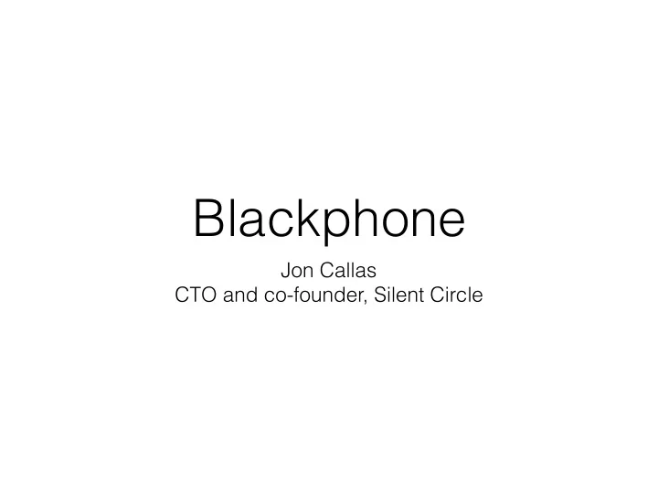 blackphone