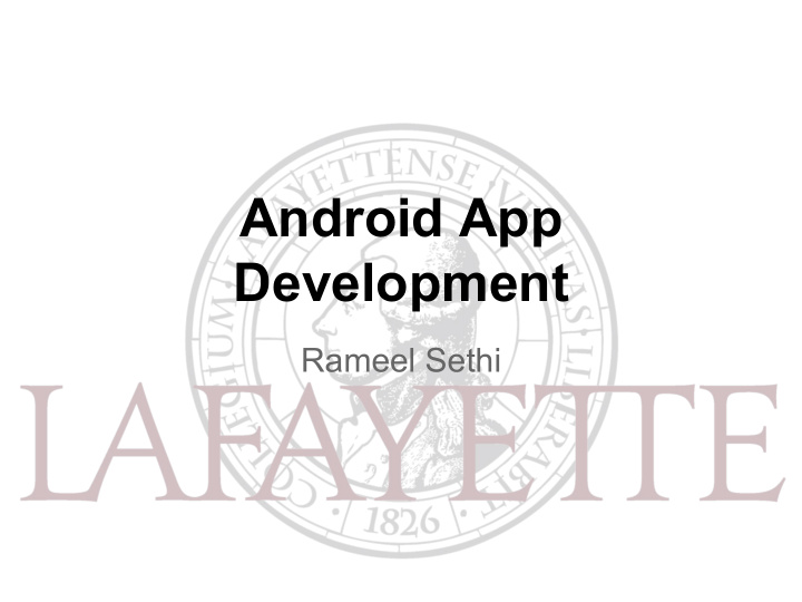 android app development