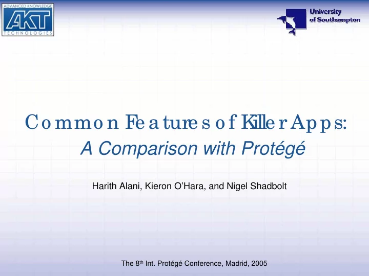 co mmo n f e ature s o f k ille r apps