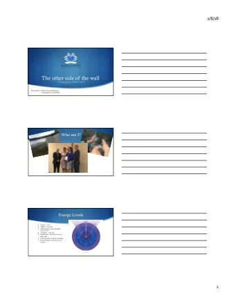 The other side of the wall  Creating a Strategy to Beat the Blocks !  Presented By:  Rachel