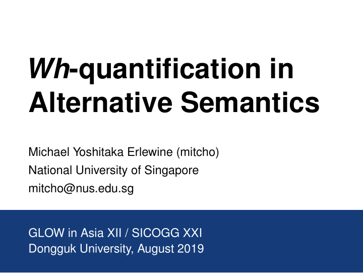 wh quantification in alternative semantics