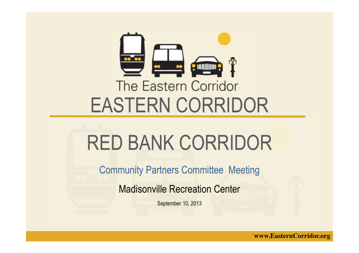 eastern corridor red bank corridor