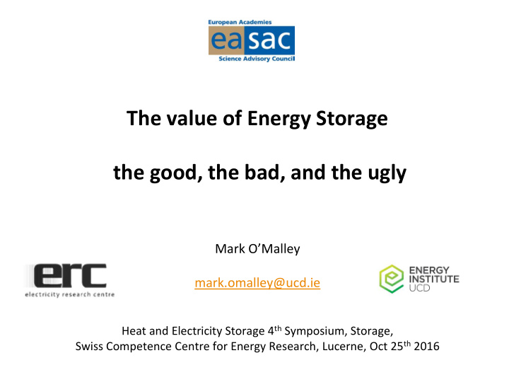 mark o malley mark omalley ucd ie heat and electricity