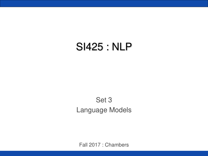 si425 nlp