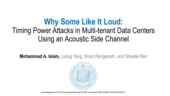 why some like it loud