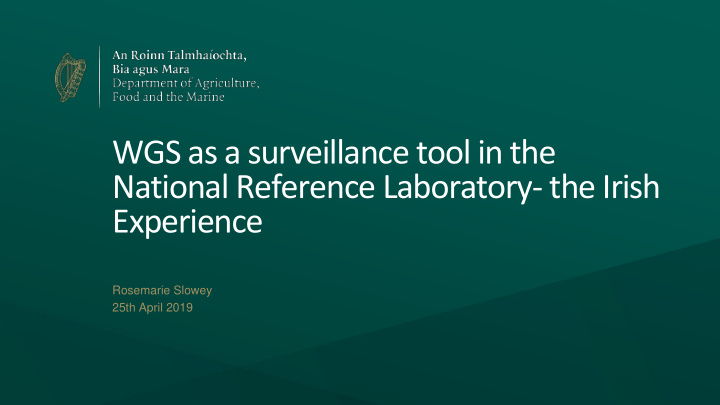 national reference laboratory the irish