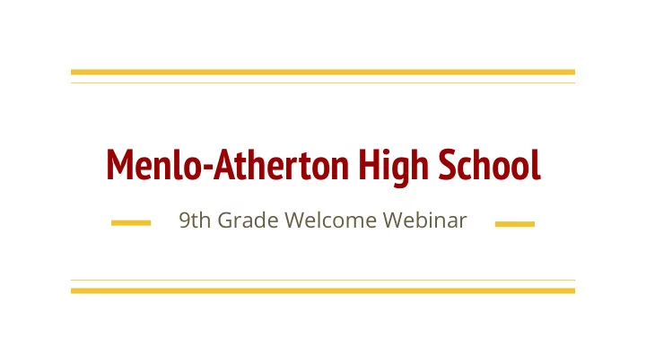 menlo atherton high school