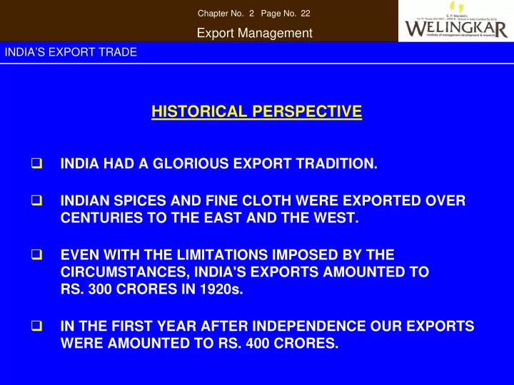 historical perspective