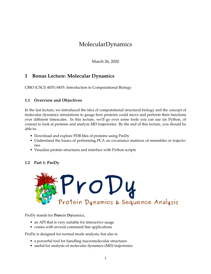 moleculardynamics