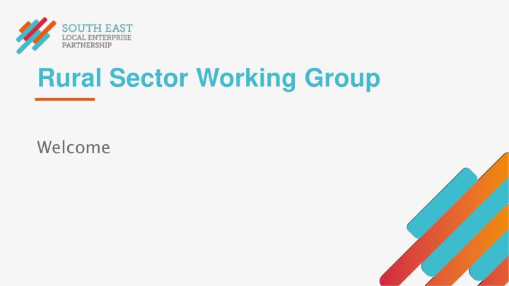 rural sector working group