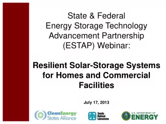 Facilities  July 17, 2013  Housekeeping  All participants will be in listen-only mode throughout