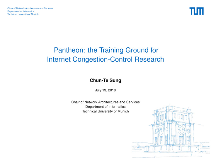 pantheon the training ground for internet congestion