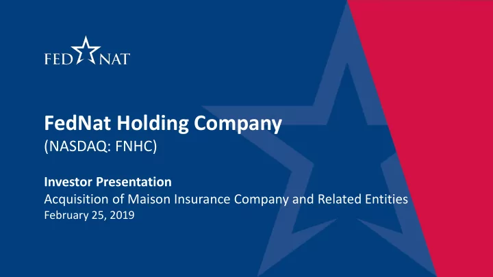 fednat holding company