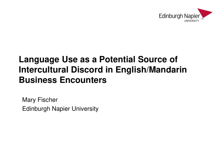 language use as a potential source of intercultural