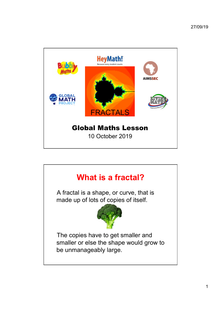 what is a fractal