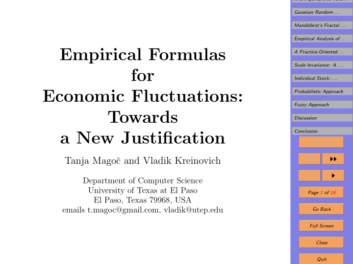 empirical formulas