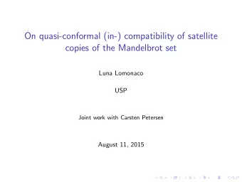 On quasi-conformal (in-) compatibility of satellite  copies of the Mandelbrot set  Luna Lomonaco