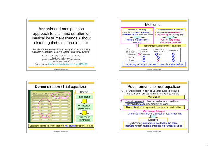 motivation analysis and manipulation