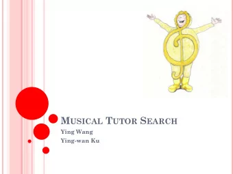 IMPROVEMENT  Web-based interface.  Enable users around the world to access the search