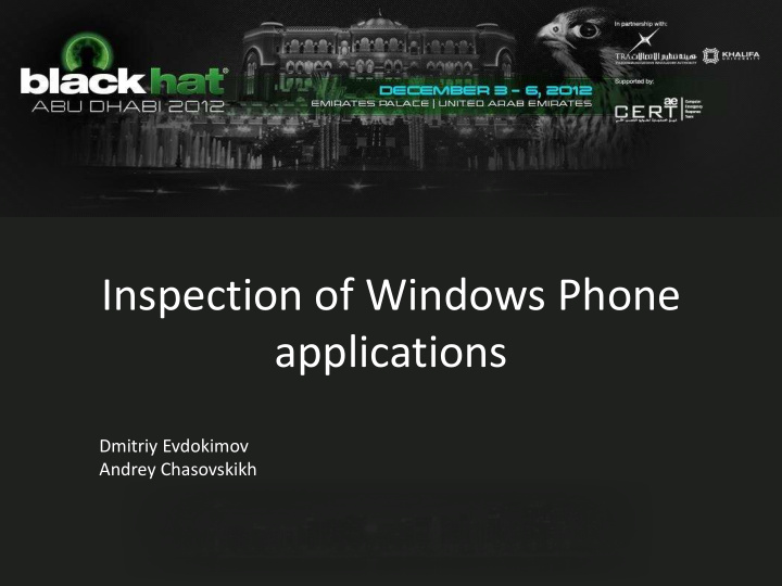 inspection of windows phone