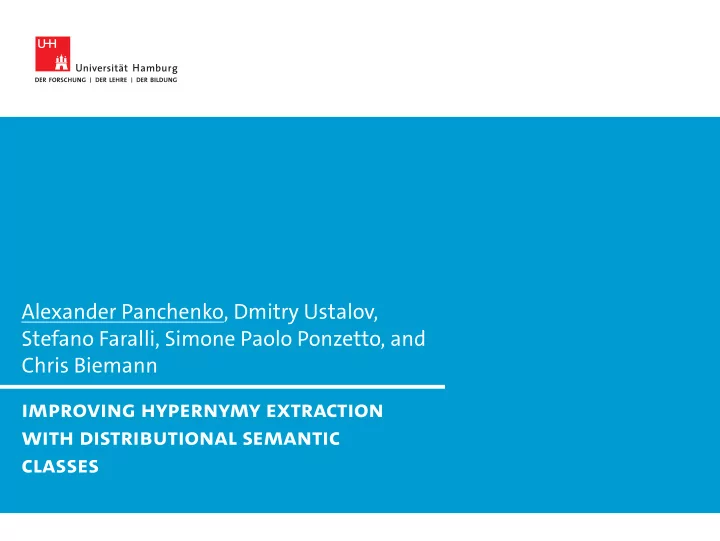 improving hypernymy extraction with distributional