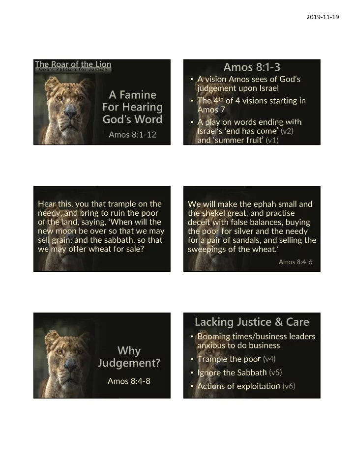 amos 8 1 3