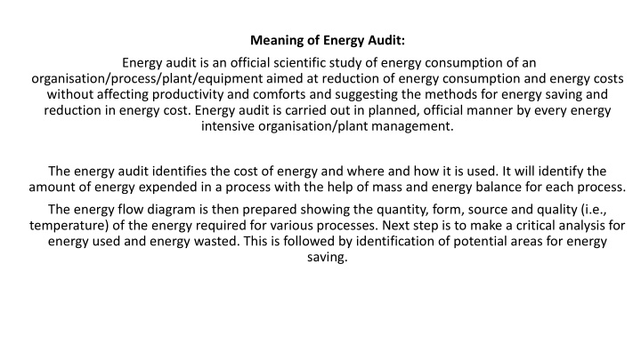 meaning of energy audit