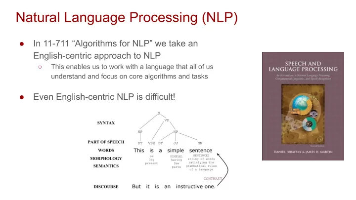natural language processing nlp