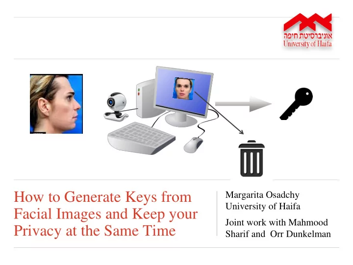how to generate keys from
