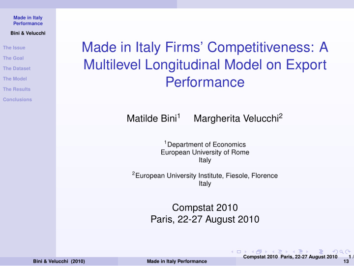 made in italy firms competitiveness a