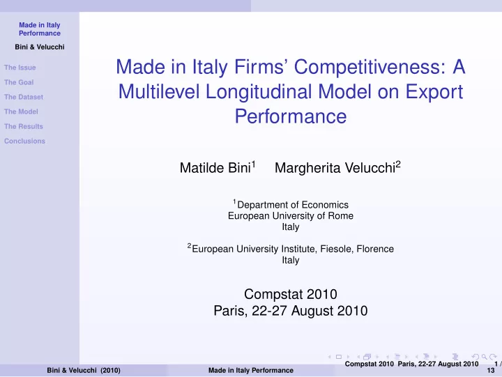 made in italy firms competitiveness a