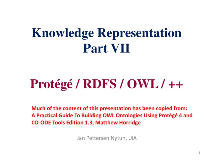 knowledge representation