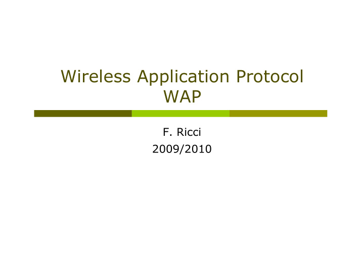 wireless application protocol wap