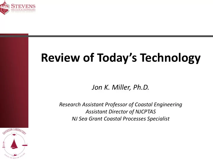 review of today s technology