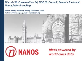 NANO  NOS  Ideas powered by  world-class data  At a  a g  glance  Play with the data at the