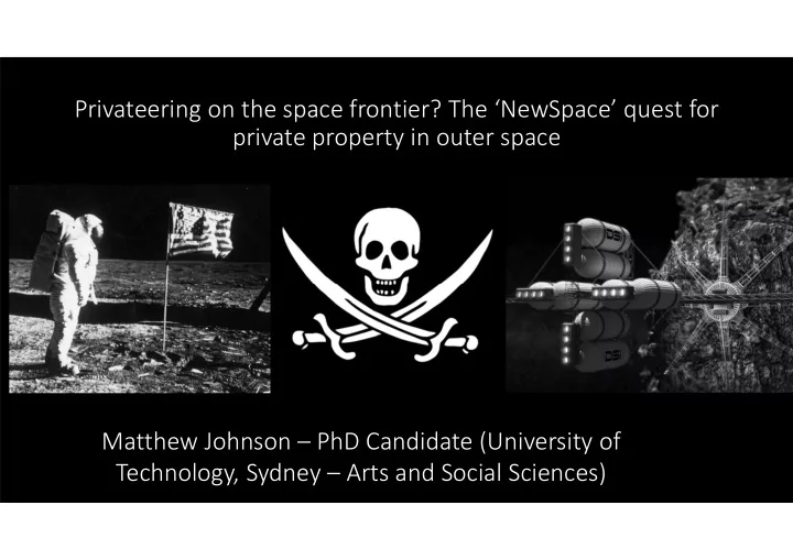 privateering on the space frontier the newspace quest for