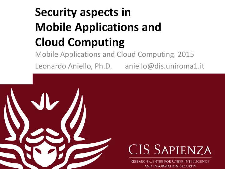 mobile applications and
