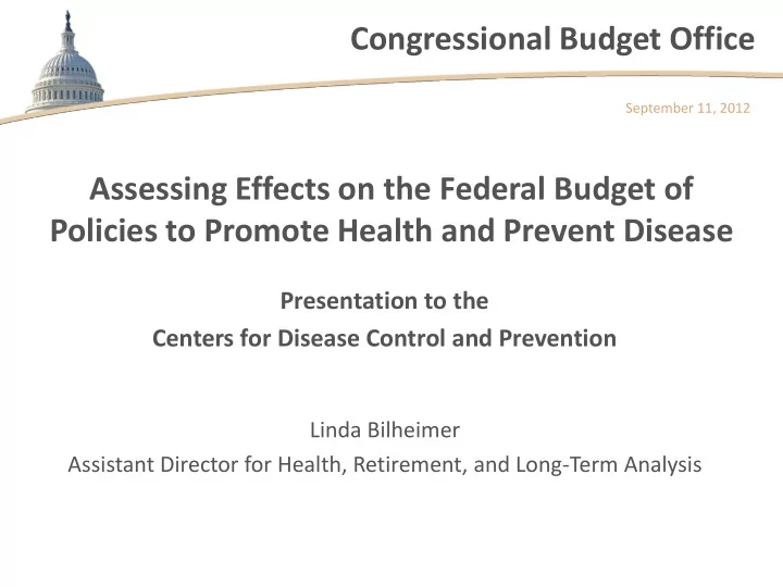 congressional budget office
