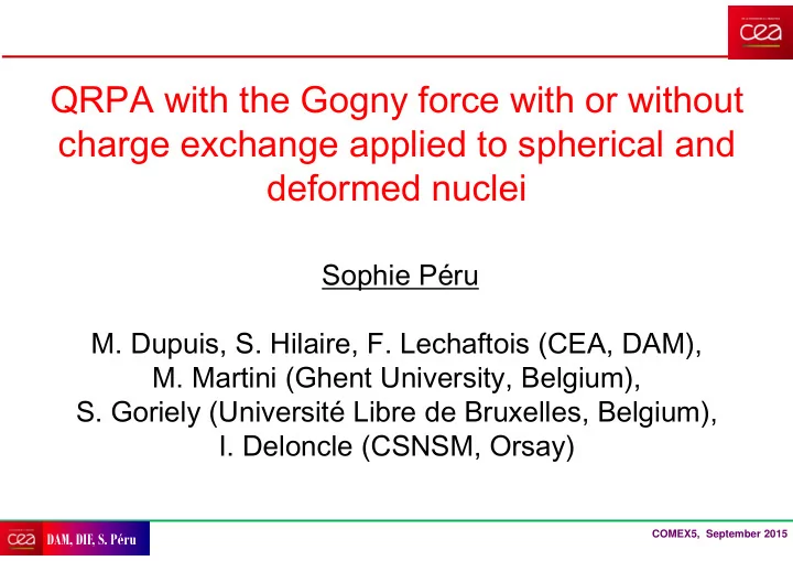 qrpa with the gogny force with or without charge exchange