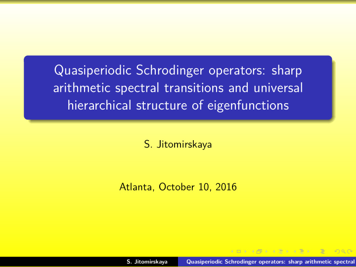 quasiperiodic schrodinger operators sharp arithmetic