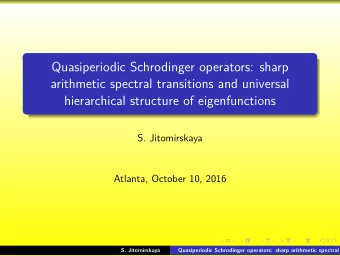 Quasiperiodic Schrodinger operators: sharp  arithmetic spectral transitions and universal
