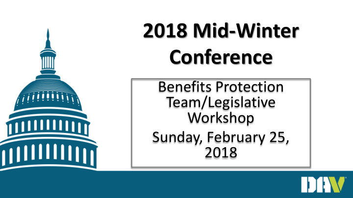 2018 mid winter conference